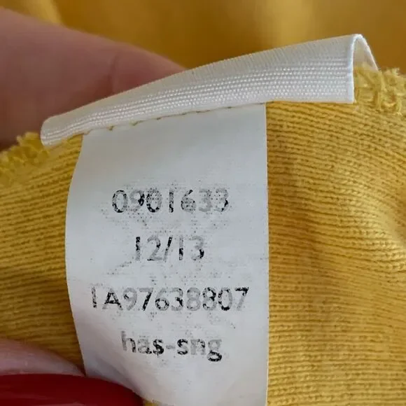 Tommy Hilfiger Womens Logo Polo Top Size L Yellow Tennis Prep Old Money Y2K Golf - Picture 11 of 15